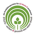 Logo SVLFG: anerkannte Fortbildungsstätte für AS-Baum-II